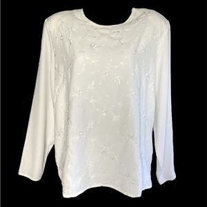 True Vintage 80s - Sequin Embroidered Blouse L XL 2X